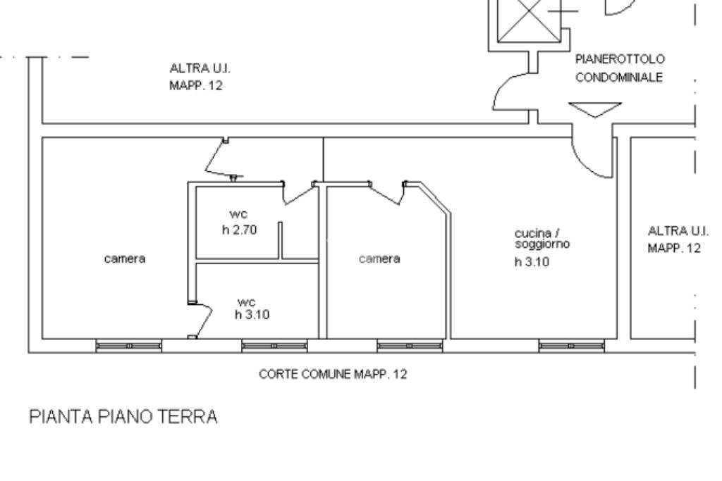 Trilocale Via Giovanni Schiavoni, Milano - planimetria 1