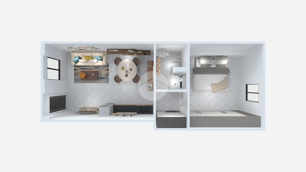 Two-room apartment Via Pietro di Pietramellara, Milano (neighborhood Lancetti) - floor plans 1
