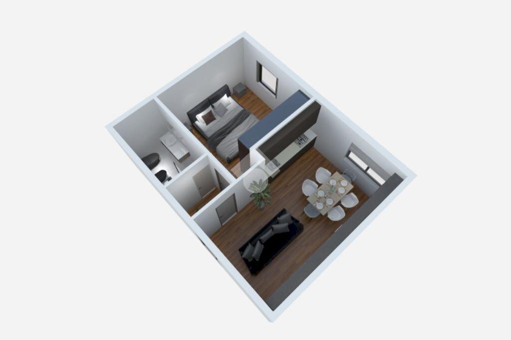 Loft Via Giosuè Borsi, Torino (neighborhood Lucento) - floor plans 1