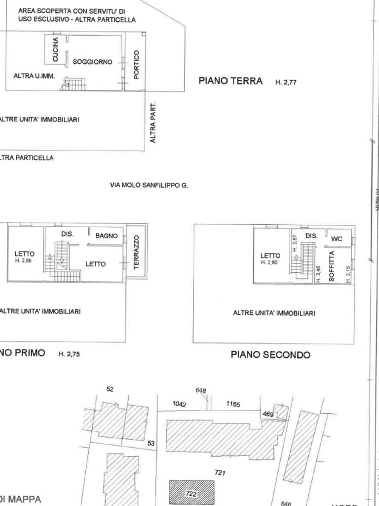Terraced Villa Via Molo S. Filippo, Ravenna (neighborhood Porto Corsini) - floor plans 1