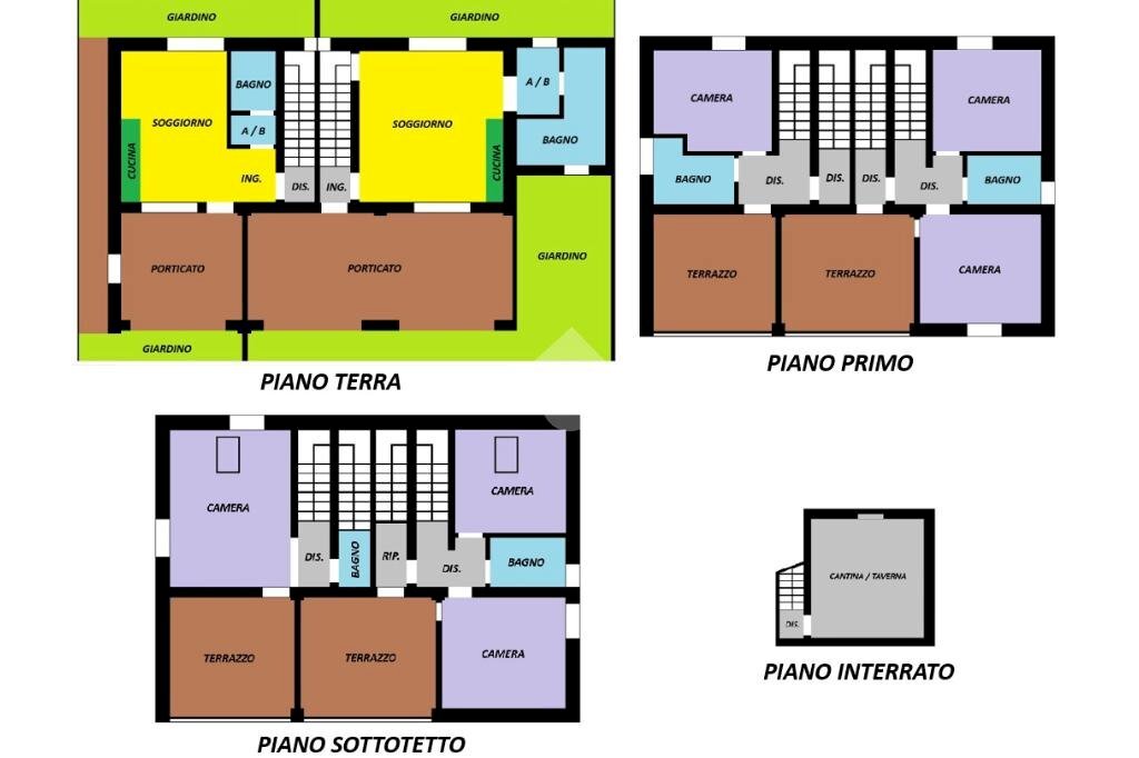 Rustico Via Bergamo, Cassano d'Adda - planimetria 1