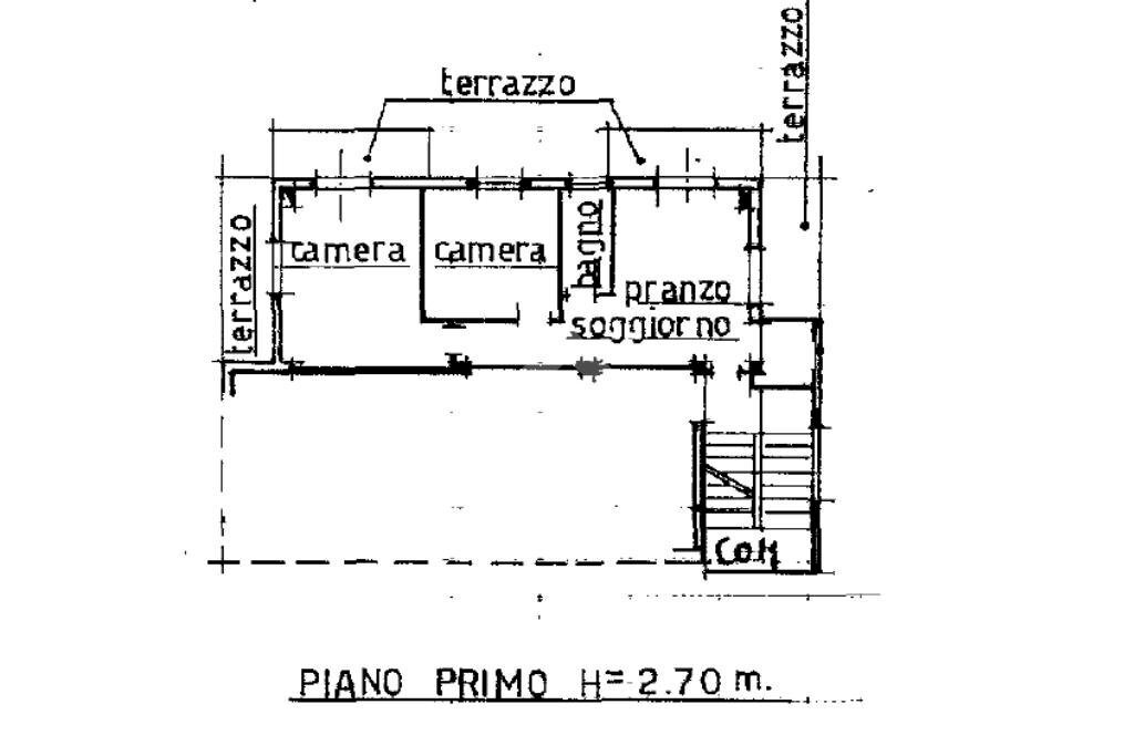 Trilocale Via G. Marconi, Lizzano in Belvedere - planimetria 1