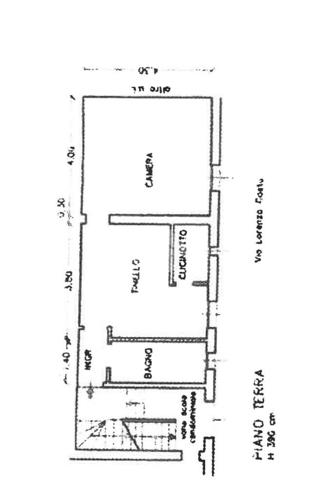 Bilocale Via Lorenzo Costa, Bologna (zona Bolognina) - planimetria 1