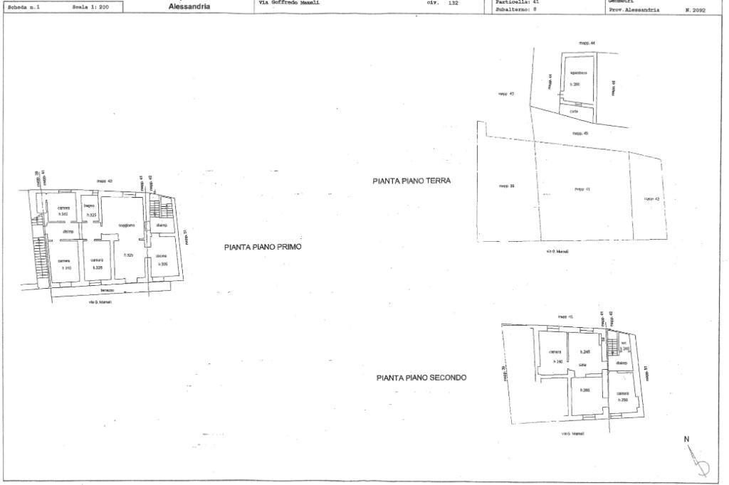 Appartamento Via Goffredo Mameli, Gavi - planimetria 1