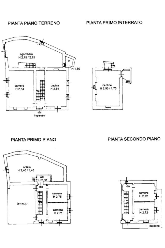 Independent house Località borelli, Moncucco Torinese - floor plans 1