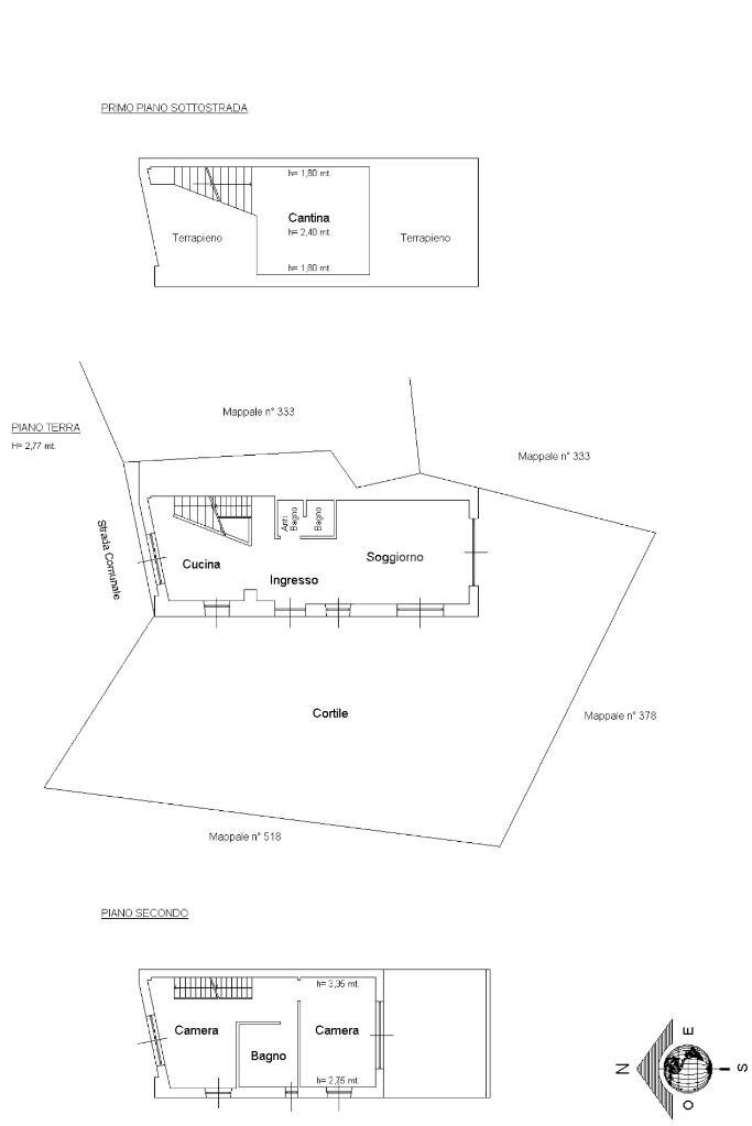 Casa indipendente Frazione Magostino, Berzano di Tortona - planimetria 1