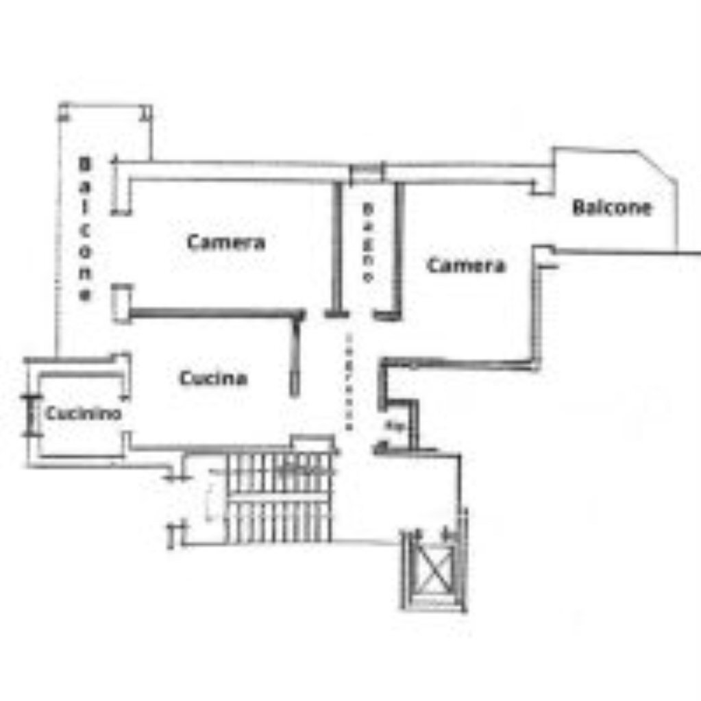 Trilocale Via Guglielmo Reiss Romoli, 4, Torino (zona Rebaudengo) - planimetria 1