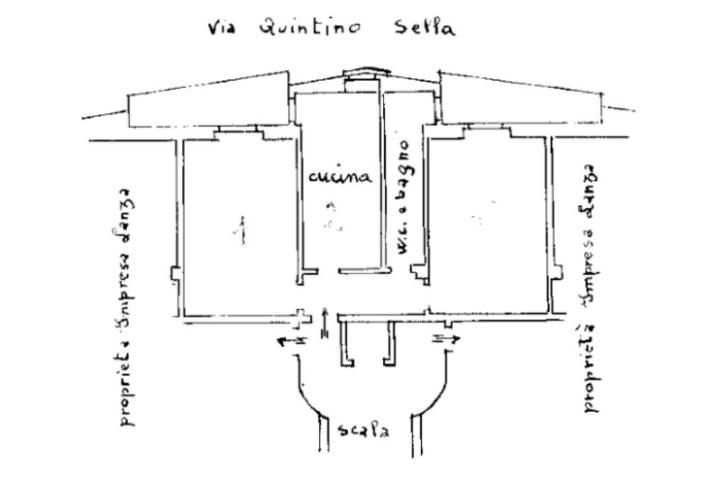 Three-room apartment Via Libertà, Vigliano Biellese - floor plans 1
