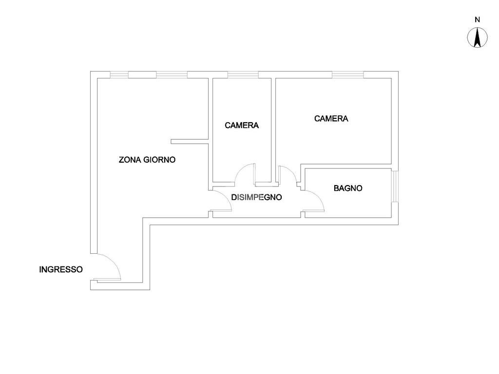 Three-room apartment Via Primo Maggio, Galliera - floor plans 1