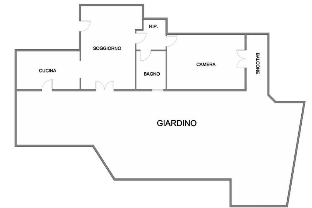 Bilocale Via Collette, Albissola Marina - planimetria 1
