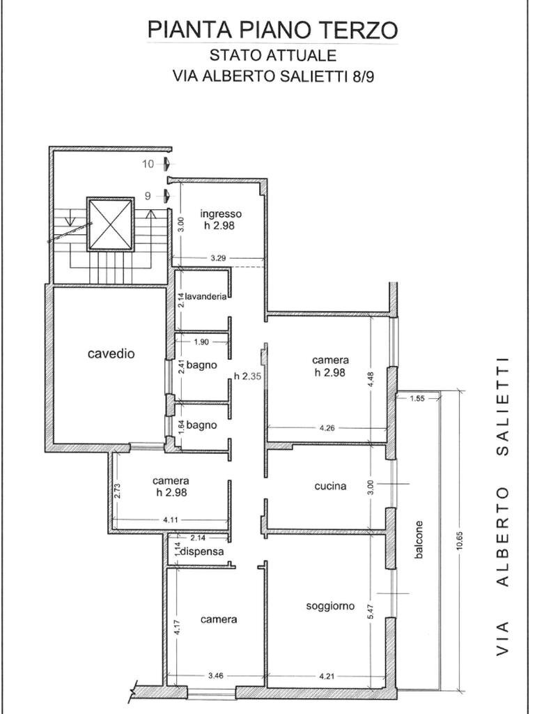 Appartamento via alberto salietti, Chiavari - planimetria 1
