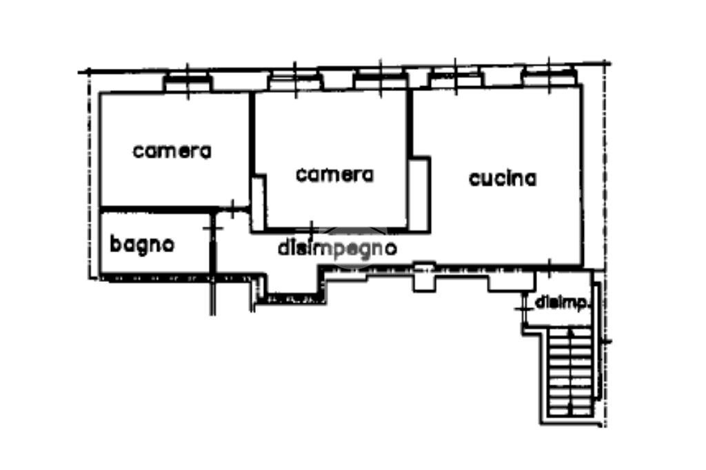 Three-room apartment Via palestro, Ivrea - floor plans 1