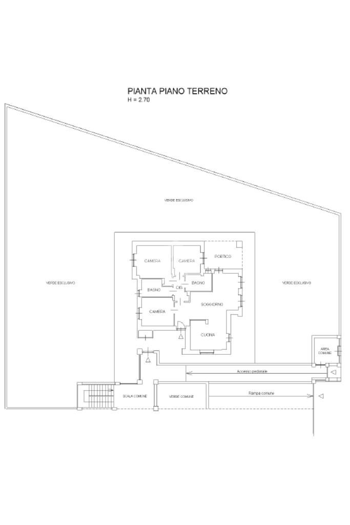 Quadrilocale Via castaudi, Villarbasse - planimetria 1