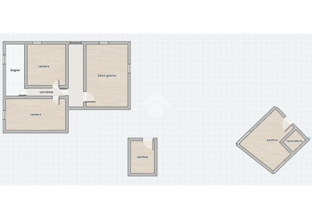 Trilocale Via carso, Vignola - planimetria 1