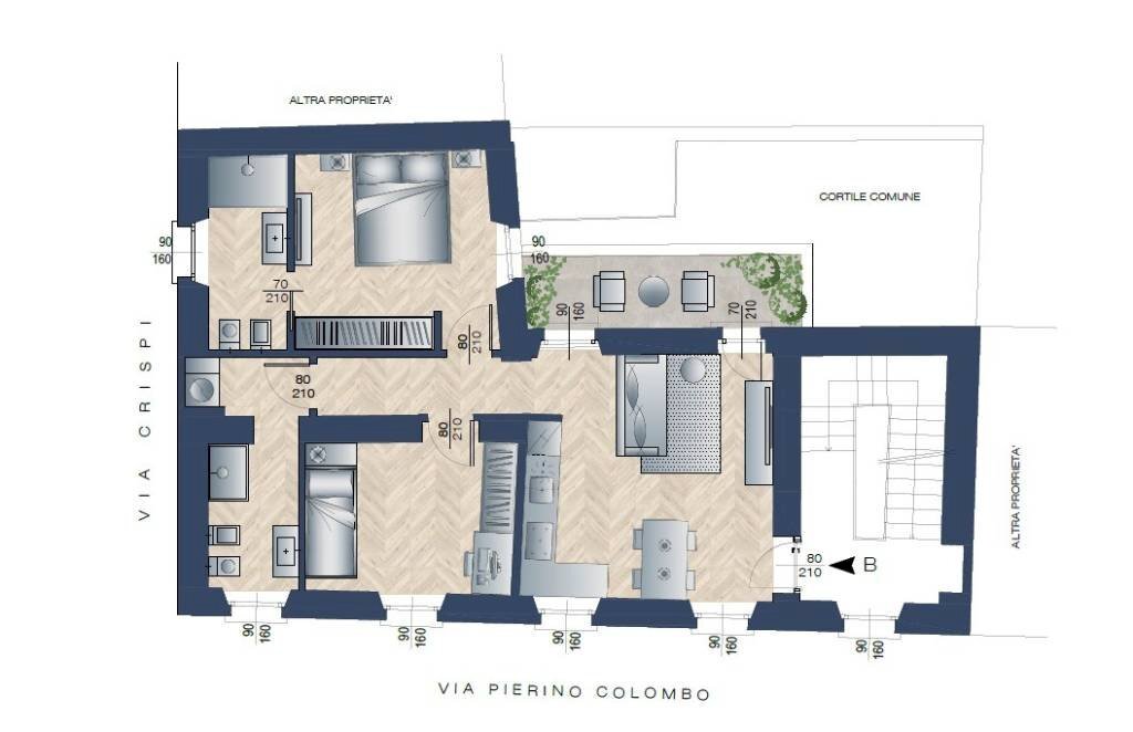 Three-room apartment Vimercate - photo 1