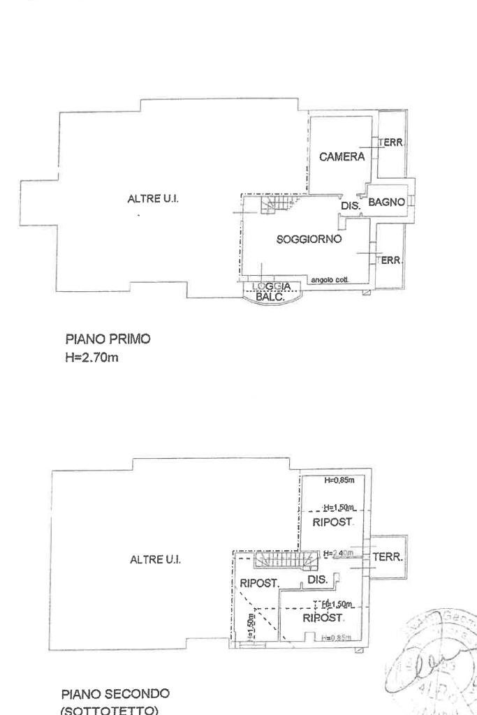 Four-room apartment Via Niccolò Copernico, Misano Adriatico - floor plans 1
