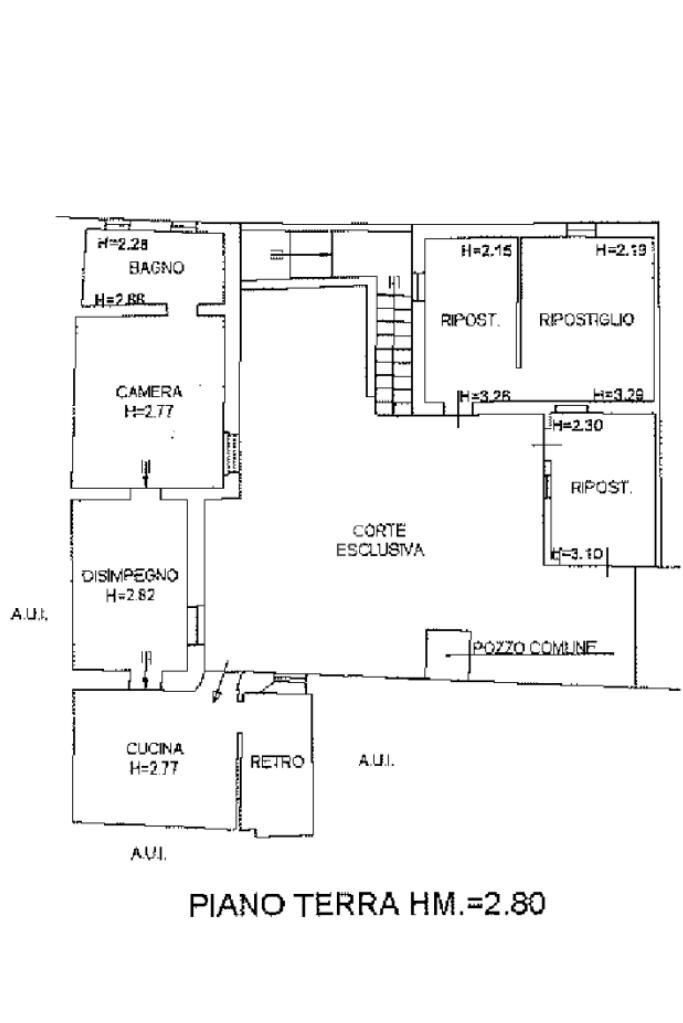 Three-room apartment Via Tessello, Cesena - floor plans 1