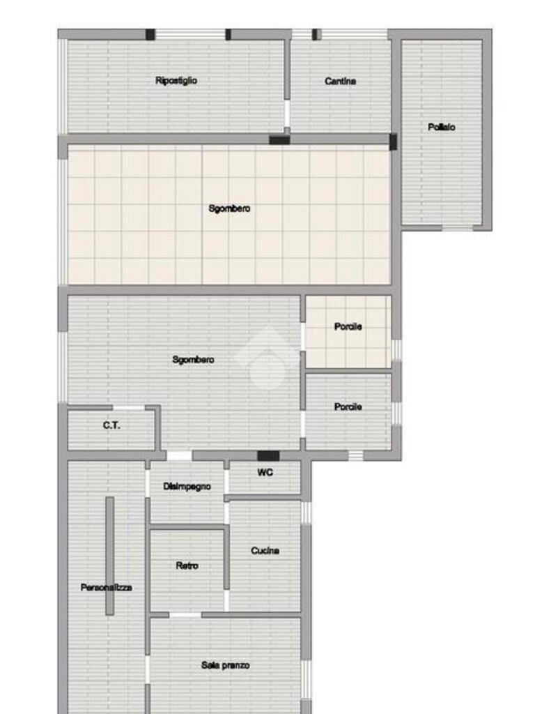 Independent house Via fogliano, Roncofreddo - floor plans 1