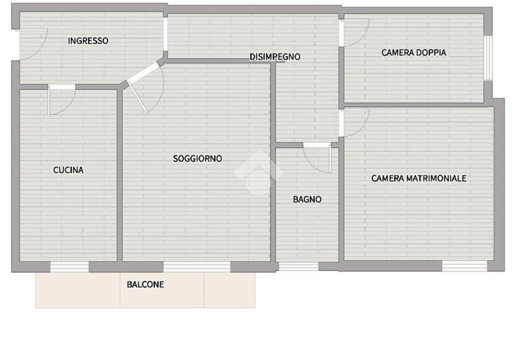 Trilocale Via venezia, Parma (zona San Leonardo) - planimetria 1