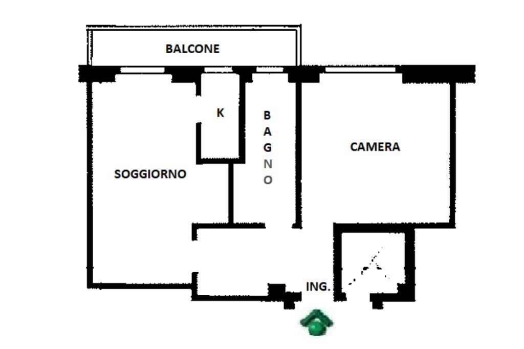 Bilocale Via Riccardo Pitteri, Milano (zona Ortica) - planimetria 1