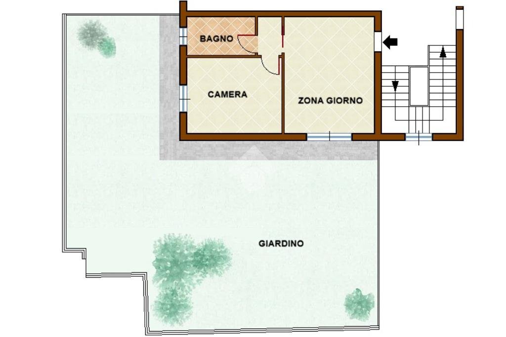 Two-room apartment Via bellini, Cesate - floor plans 1