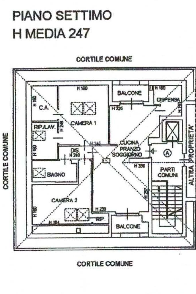 Trilocale Via Dante Chiasserini, Milano (zona Bovisasca) - planimetria 1
