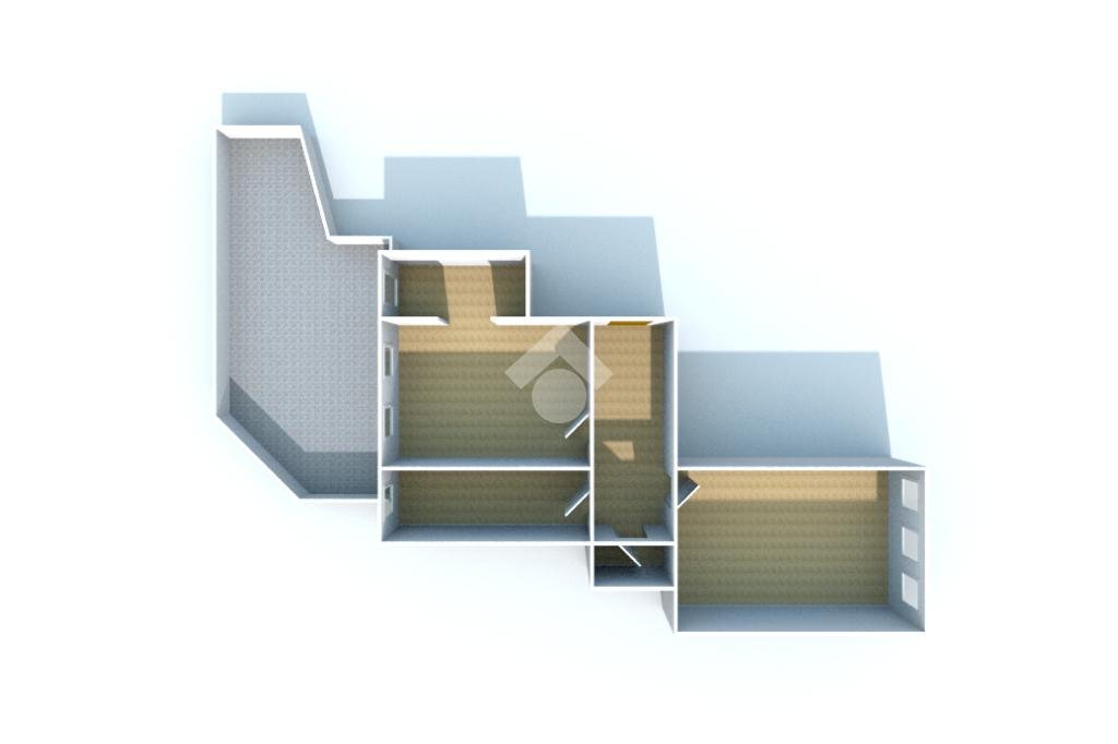 Bilocale Galleria Francesco Argenta, Asti - planimetria 1