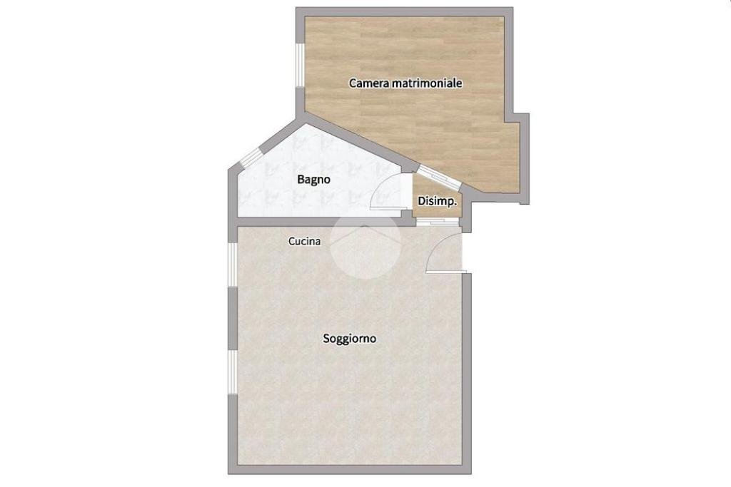 Bilocale Viale Carlo Espinasse, Milano (zona Villapizzone) - planimetria 1