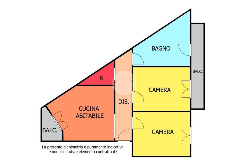Trilocale Via Cuniberti, Torino - planimetria 1