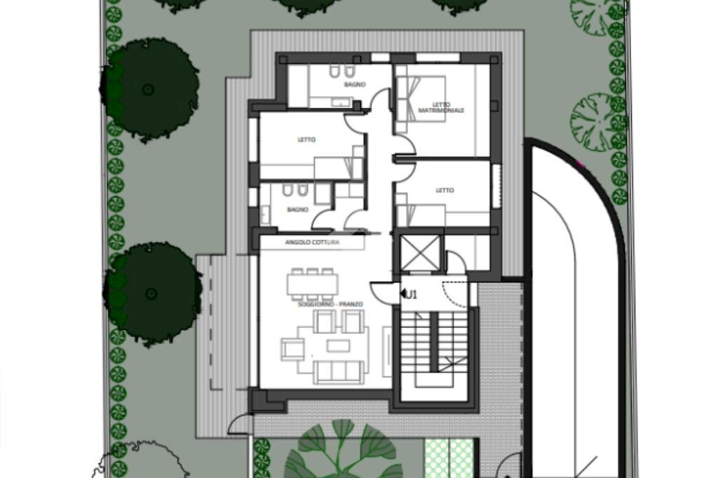 Four-room apartment via Preti, Modena (neighborhood Buon Pastore - Parco Amendola) - floor plans 1