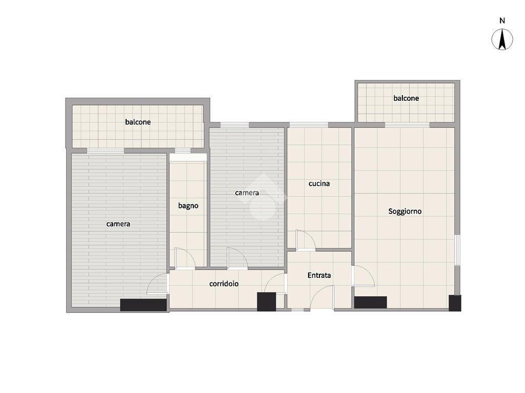 Trilocale Viale friuli, Cinisello Balsamo - planimetria 1