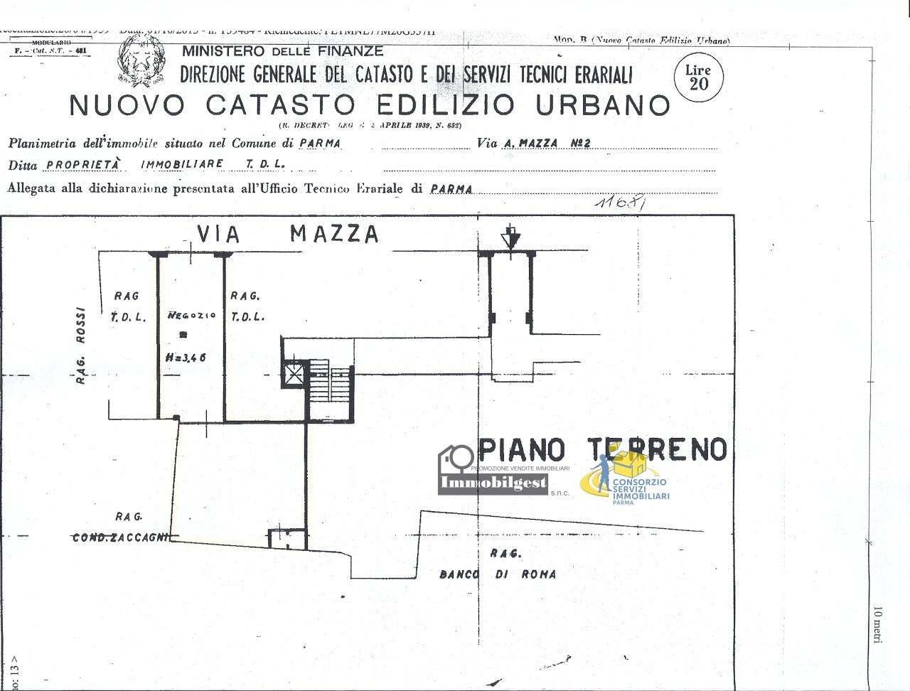 Borgo Mazza 20001.jpg - Locale Commerciale Borgo Angelo Mazza 2, Parma - planimetria 1