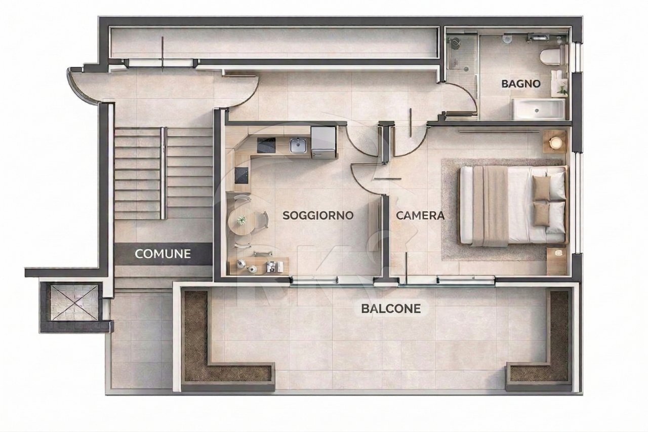 PLN.png - Bilocale Via degli Orti 40, Bologna (zona Murri) - planimetria 1