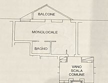 Planimetria - Bilocale Via Sante Vincenzi 46, Bologna (zona Saragozza) - planimetria 1