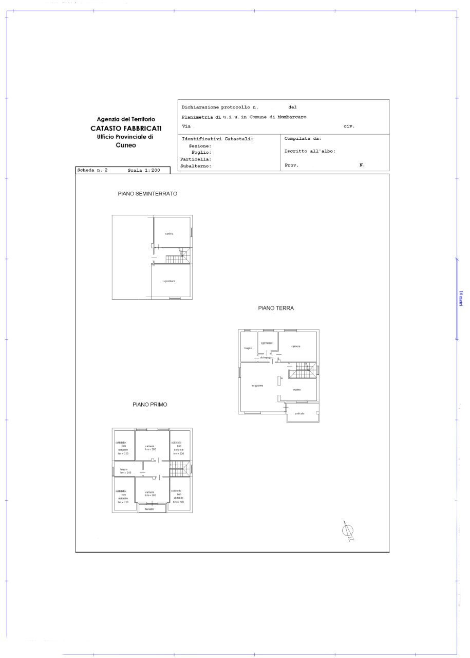 Planimetria-Abitazione.jpg - Villa Via Arezzana 3, Mombarcaro - floor plans 1