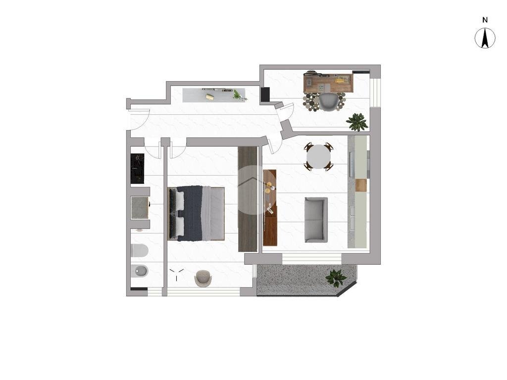 Bilocale Via Cellini, Nichelino - planimetria 1