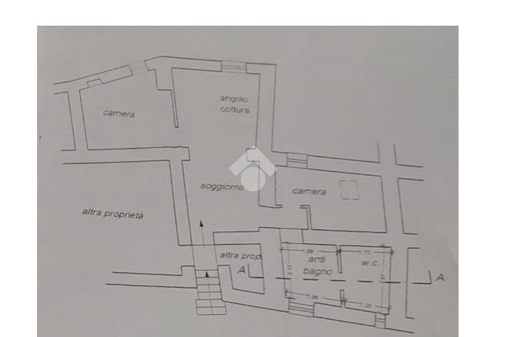 Rustico Via casanova, Cipressa - planimetria 1