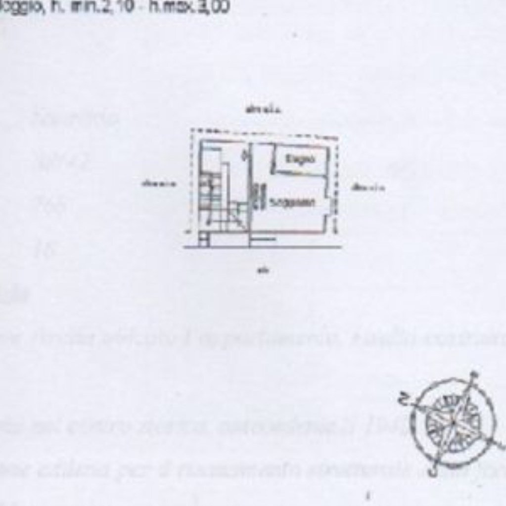 One-room apartment Via Debenedetti, Sanremo - floor plans 1