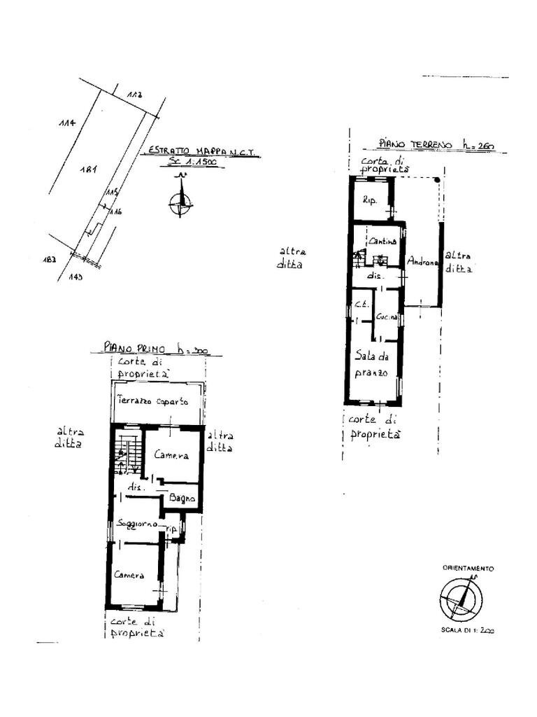 Independent house Corso Industria, Monteu da Po - floor plans 1