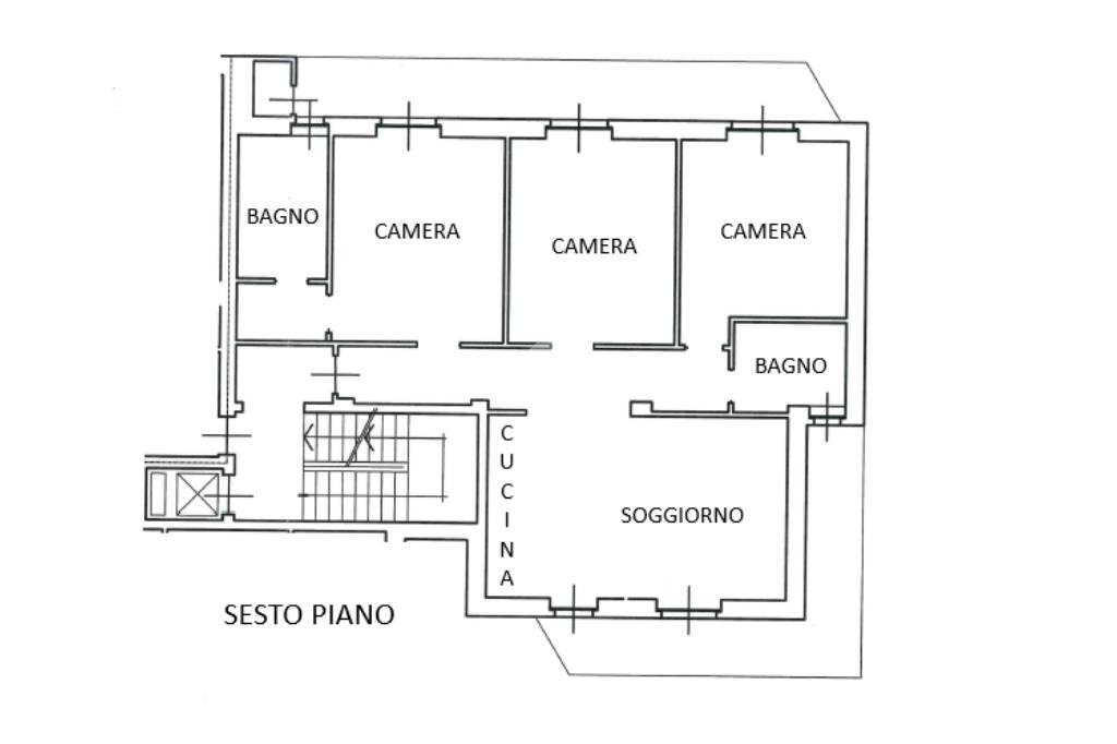 Appartamento Via Alcide de Gasperi, Ivrea - planimetria 1