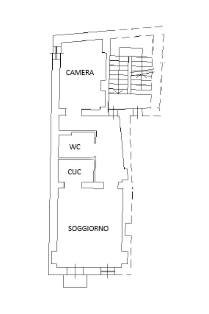 Two-room apartment Via Castellazzo, Ivrea - floor plans 1