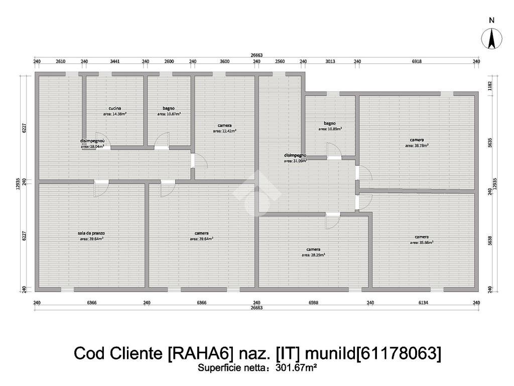 Appartamento Via Gino Randi, Russi - planimetria 1