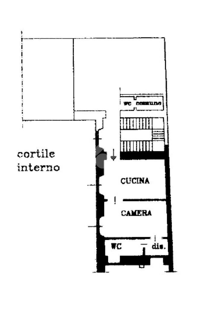 Bilocale Via della Moscova, Milano - planimetria 1