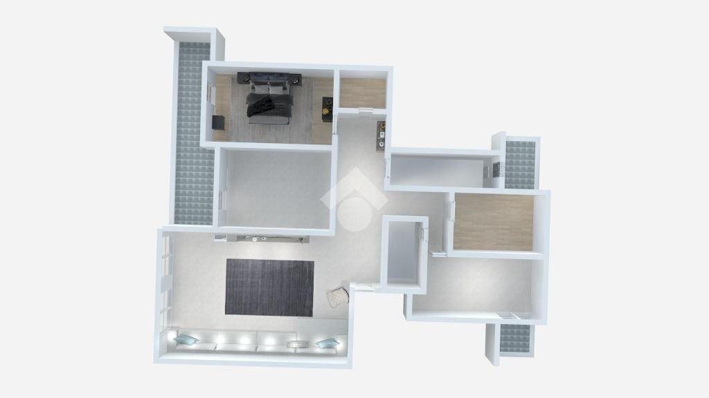 Four-room apartment Via giuseppe frua, Milano (neighborhood Washington) - floor plans 1