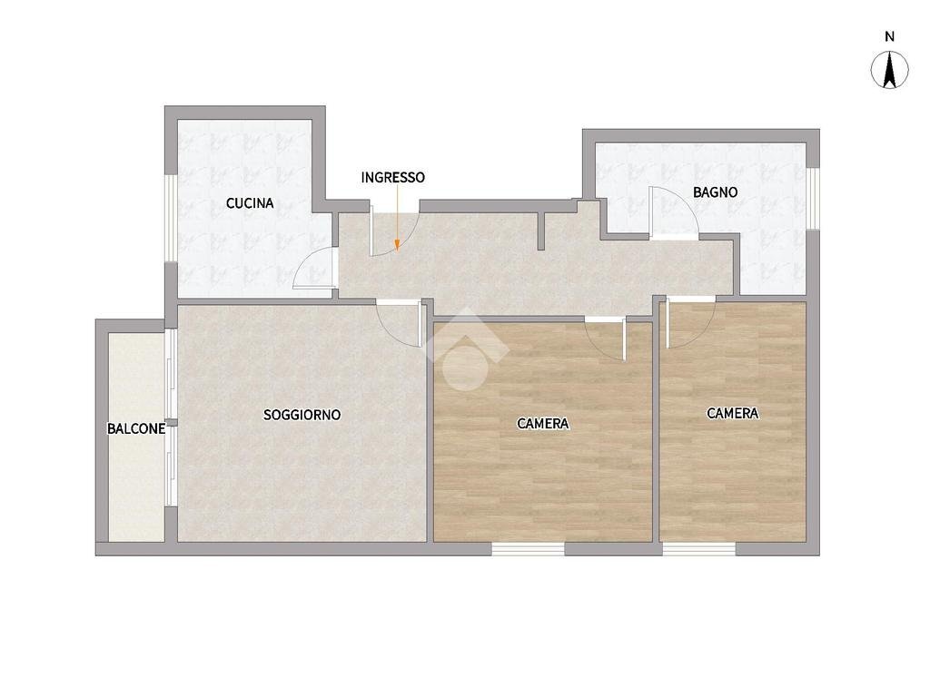 Three-room apartment Via Leonardo Da Vinci, Cornaredo - floor plans 1