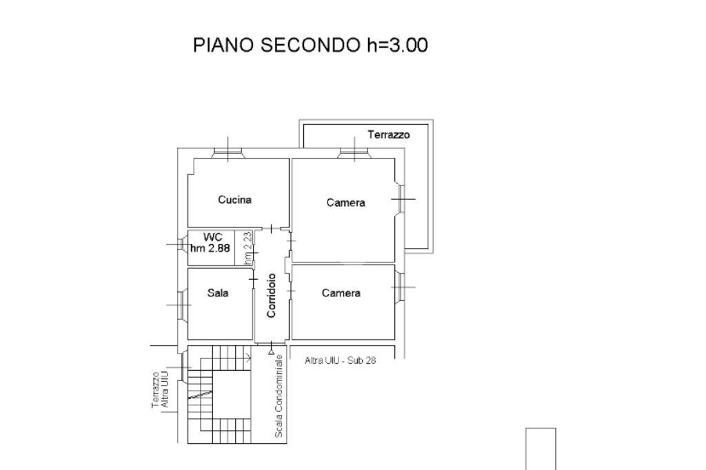 Trilocale Via ginocchio, Novi Ligure - planimetria 1