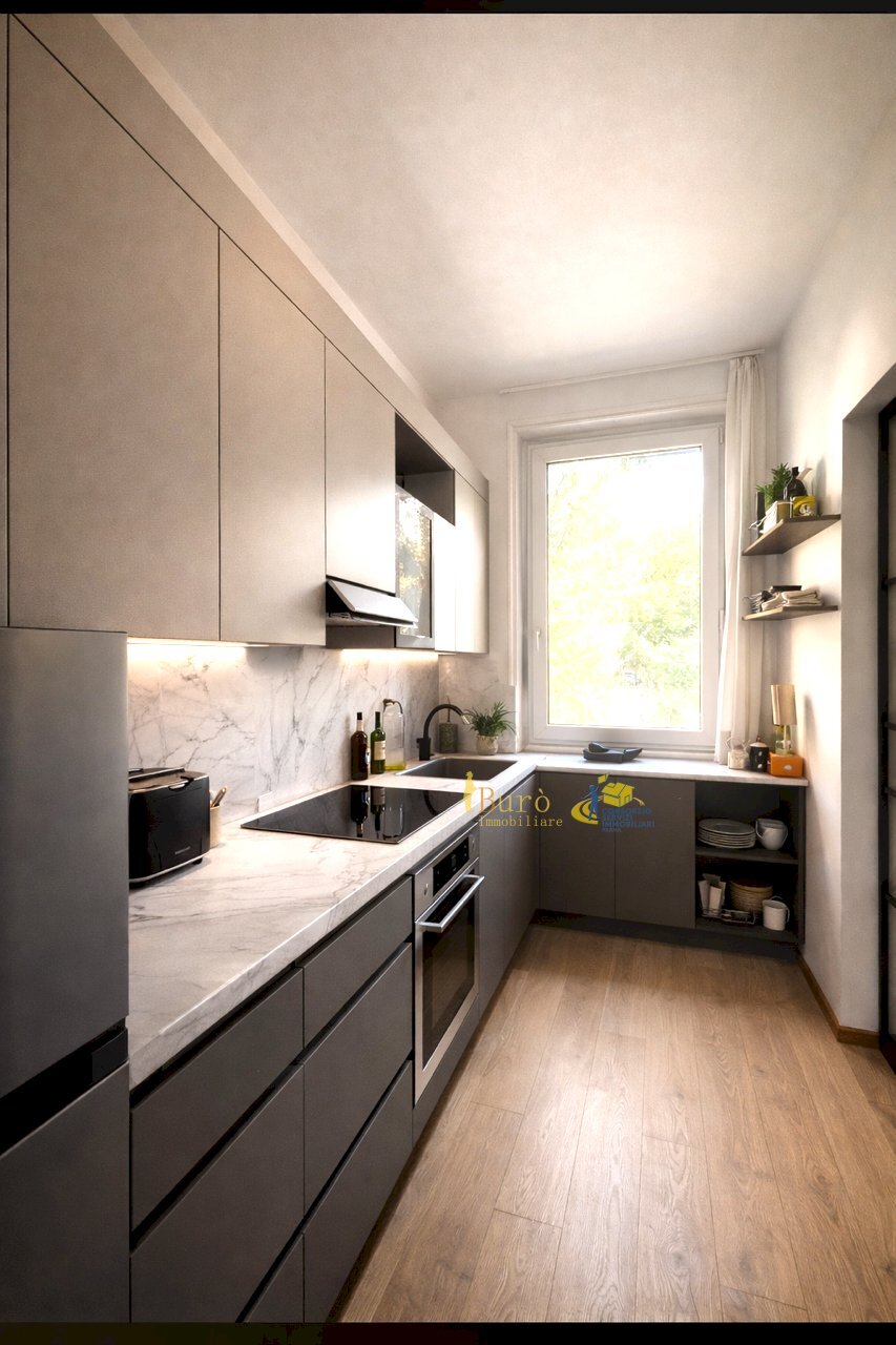 RENDERING CUCINA.PNG - Three-room apartment Viale Mentana 138, Parma - photo 3