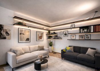 RENDERING SALOTTO.PNG - Three-room apartment Viale Mentana 138, Parma - photo 2