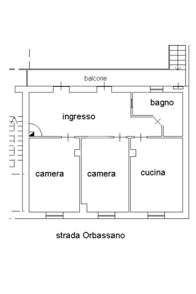 Appartamento Strada orbassano, Beinasco - planimetria 1