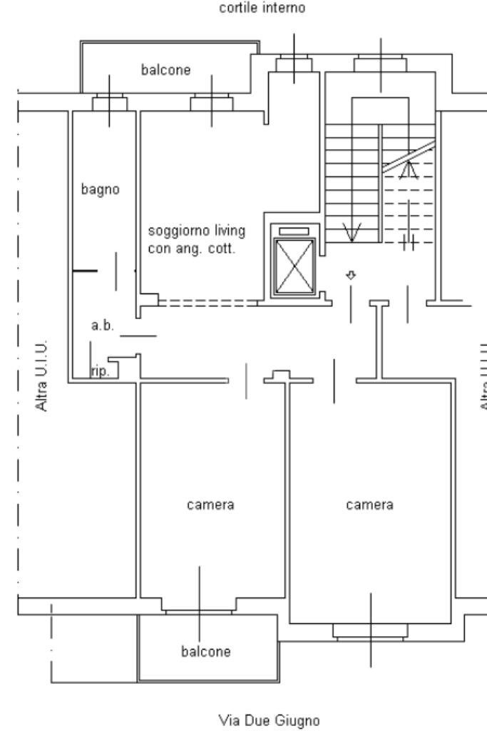 Appartamento Via II Giugno, Beinasco - planimetria 1